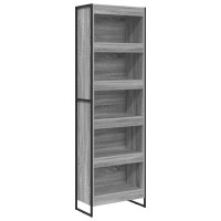 Produktbild för Bokskåp 2 pcs Grå Sonoma 60 x 30 x 189,5 cm Konstruerat trä