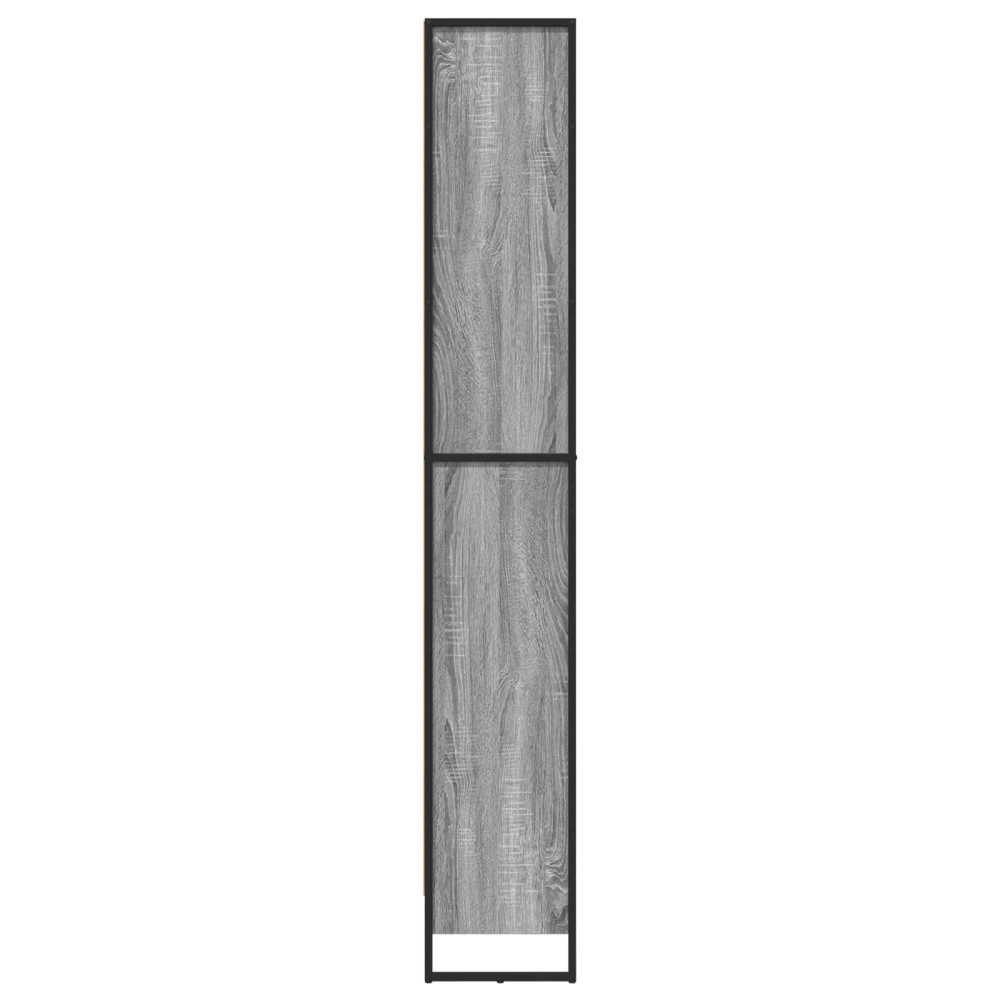 Produktbild för Bokskåp 2 pcs Grå Sonoma 60 x 30 x 189,5 cm Konstruerat trä