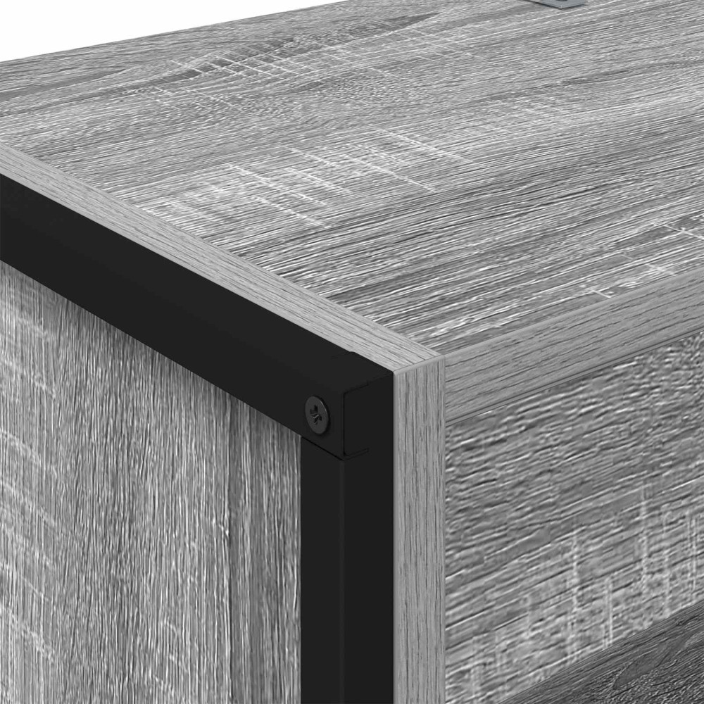 Produktbild för Bokskåp 2 pcs Grå Sonoma 60 x 30 x 189,5 cm Konstruerat trä