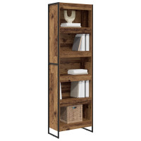 Produktbild för Bokskåp 2 pcs Gammalt trä 60 x 30 x 189,5 cm Konstruerat trä
