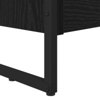 Produktbild för Bokskåp 2 pcs Svart Ek 80 x 30 x 155 cm Konstruerat trä