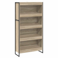 Produktbild för Bokskåp 2 pcs Sonoma 80 x 30 x 155 cm Konstruerat trä