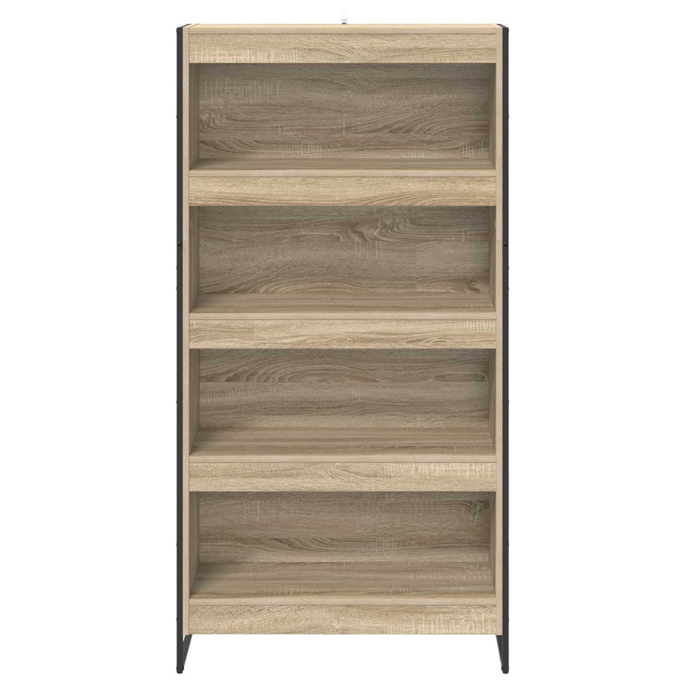 Produktbild för Bokskåp 2 pcs Sonoma 80 x 30 x 155 cm Konstruerat trä