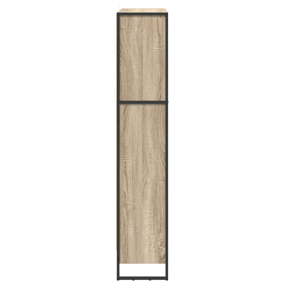Produktbild för Bokskåp 2 pcs Sonoma 80 x 30 x 155 cm Konstruerat trä