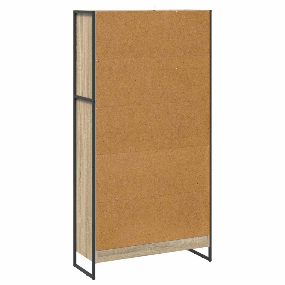 Produktbild för Bokskåp 2 pcs Sonoma 80 x 30 x 155 cm Konstruerat trä