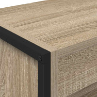 Produktbild för Bokskåp 2 pcs Sonoma 80 x 30 x 155 cm Konstruerat trä
