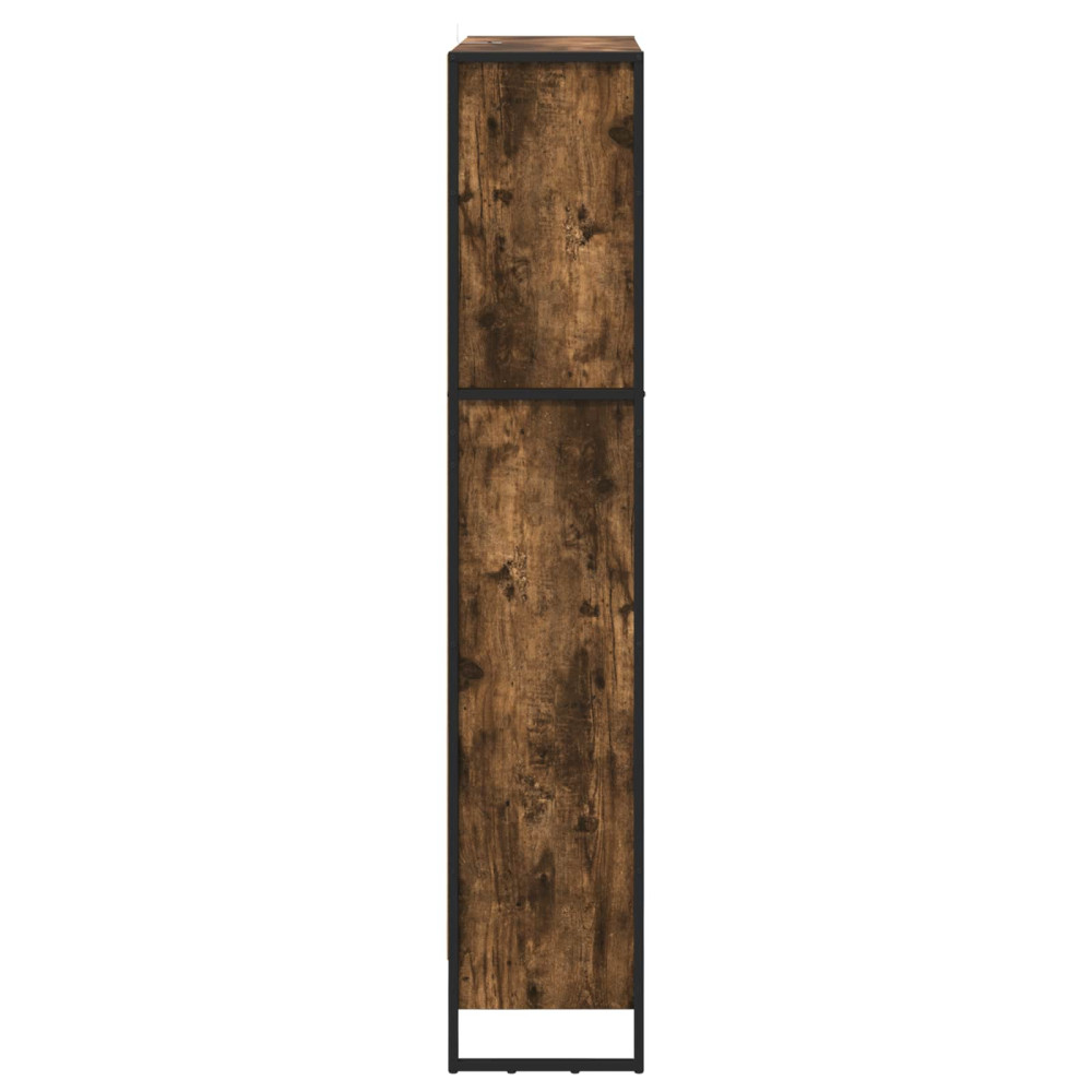 Produktbild för Bokskåp 2 pcs Rökek 80 x 30 x 155 cm Konstruerat trä