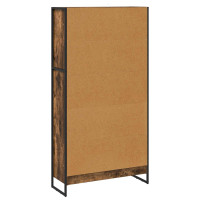 Produktbild för Bokskåp 2 pcs Rökek 80 x 30 x 155 cm Konstruerat trä