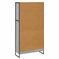 Produktbild för Bokskåp 2 pcs Grå Sonoma 80 x 30 x 155 cm Konstruerat trä