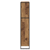 Produktbild för Bokskåp 2 pcs Gammalt trä 80 x 30 x 155 cm Konstruerat trä