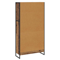 Produktbild för Bokskåp 2 pcs Gammalt trä 80 x 30 x 155 cm Konstruerat trä