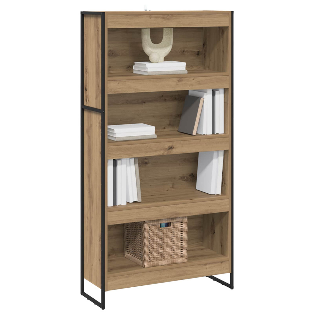 Produktbild för Bokskåp 2 pcs Artisan Ek 80 x 30 x 155 cm Konstruerat trä