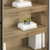 Produktbild för Bokskåp 2 pcs Artisan Ek 80 x 30 x 155 cm Konstruerat trä