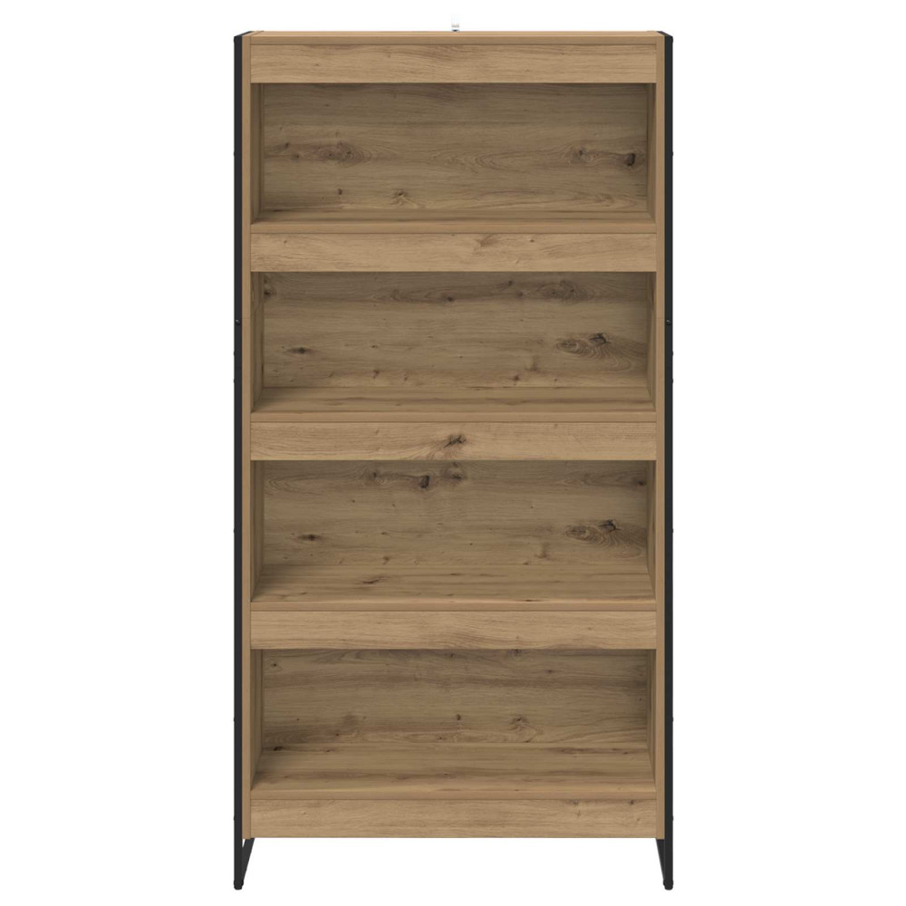 Produktbild för Bokskåp 2 pcs Artisan Ek 80 x 30 x 155 cm Konstruerat trä