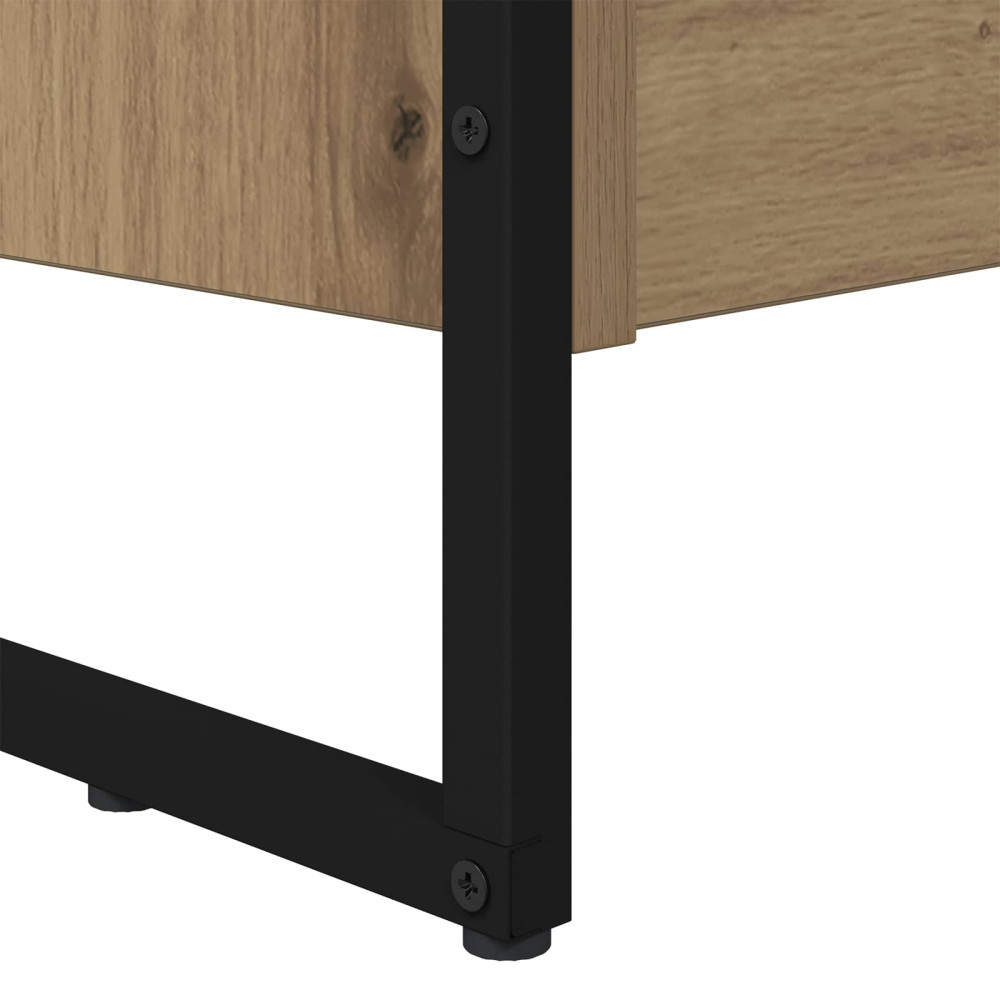 Produktbild för Bokskåp 2 pcs Artisan Ek 80 x 30 x 155 cm Konstruerat trä