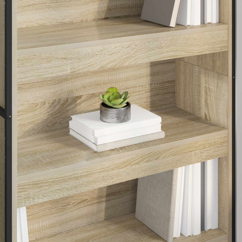 Produktbild för Bokskåp 2 pcs Sonoma 80 x 30 x 189,5 cm Konstruerat trä