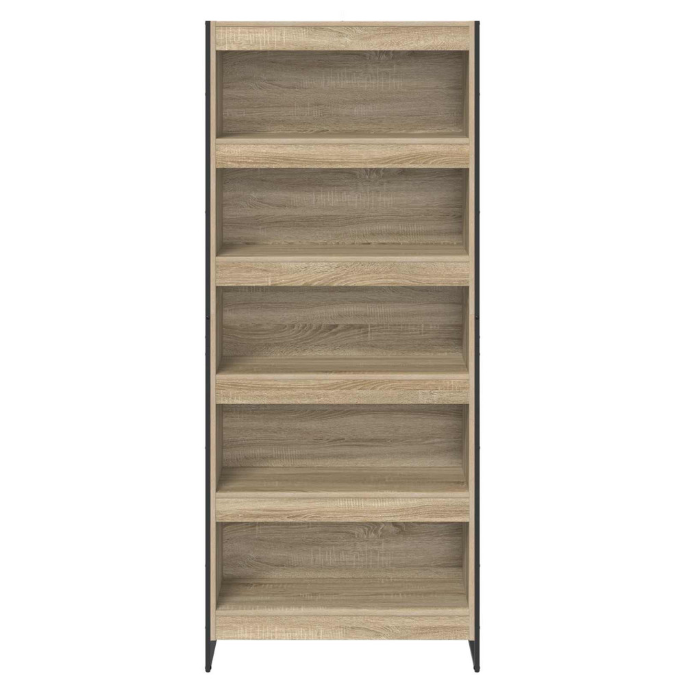 Produktbild för Bokskåp 2 pcs Sonoma 80 x 30 x 189,5 cm Konstruerat trä