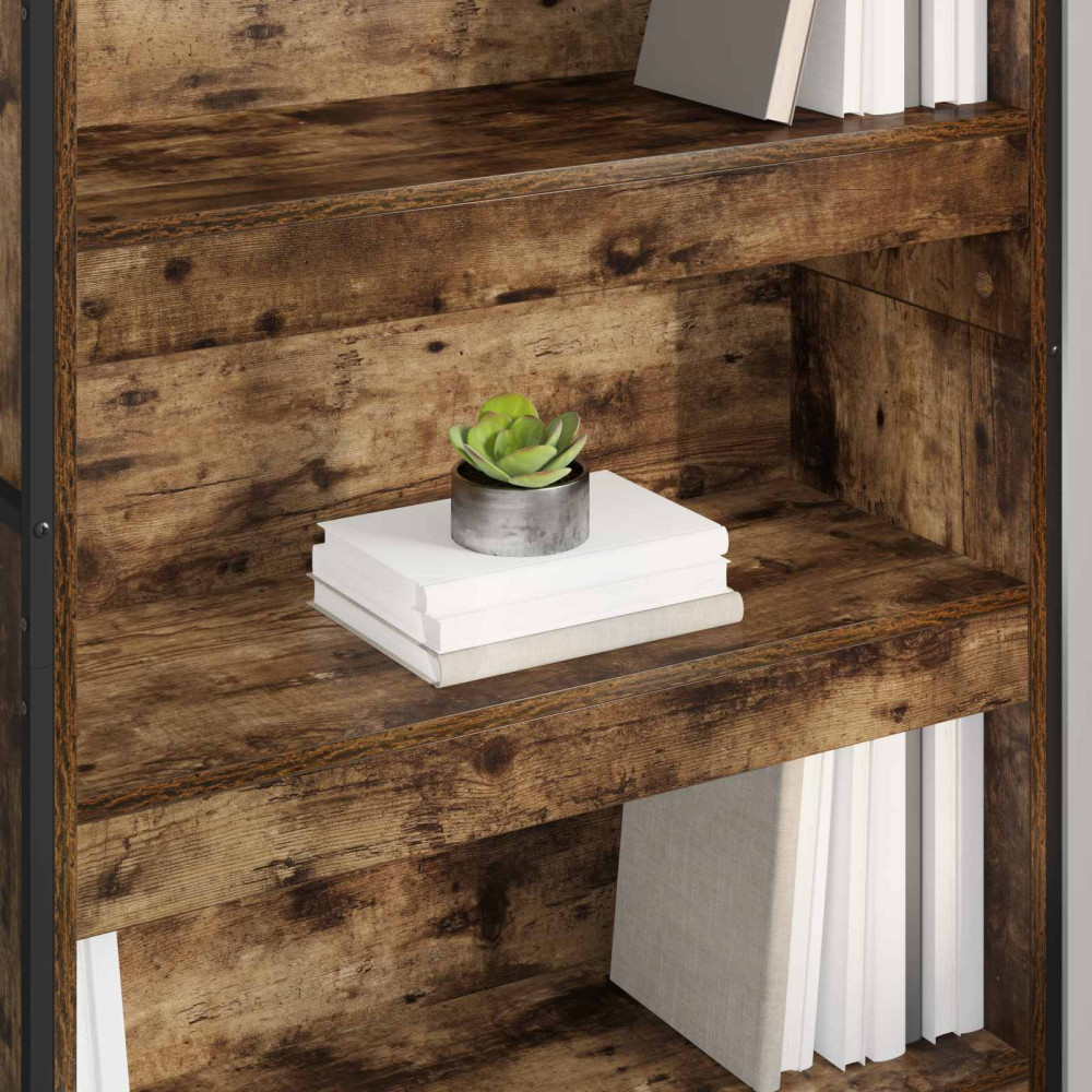 Produktbild för Bokskåp 2 pcs Rökek 80 x 30 x 189,5 cm Konstruerat trä