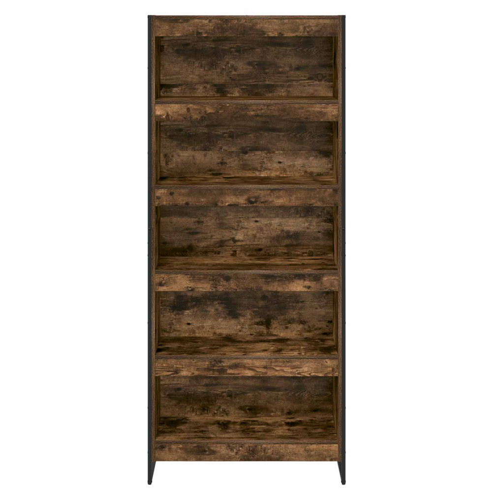 Produktbild för Bokskåp 2 pcs Rökek 80 x 30 x 189,5 cm Konstruerat trä