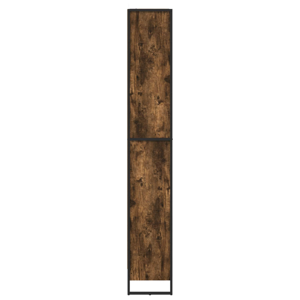 Produktbild för Bokskåp 2 pcs Rökek 80 x 30 x 189,5 cm Konstruerat trä