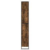 Produktbild för Bokskåp 2 pcs Rökek 80 x 30 x 189,5 cm Konstruerat trä