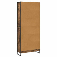 Produktbild för Bokskåp 2 pcs Rökek 80 x 30 x 189,5 cm Konstruerat trä