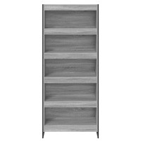 Produktbild för Bokskåp 2 pcs Grå Sonoma 80 x 30 x 189,5 cm Konstruerat trä