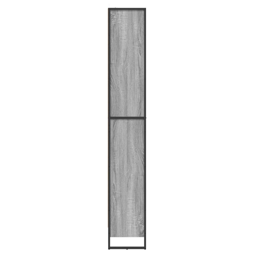 Produktbild för Bokskåp 2 pcs Grå Sonoma 80 x 30 x 189,5 cm Konstruerat trä