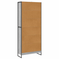Produktbild för Bokskåp 2 pcs Grå Sonoma 80 x 30 x 189,5 cm Konstruerat trä
