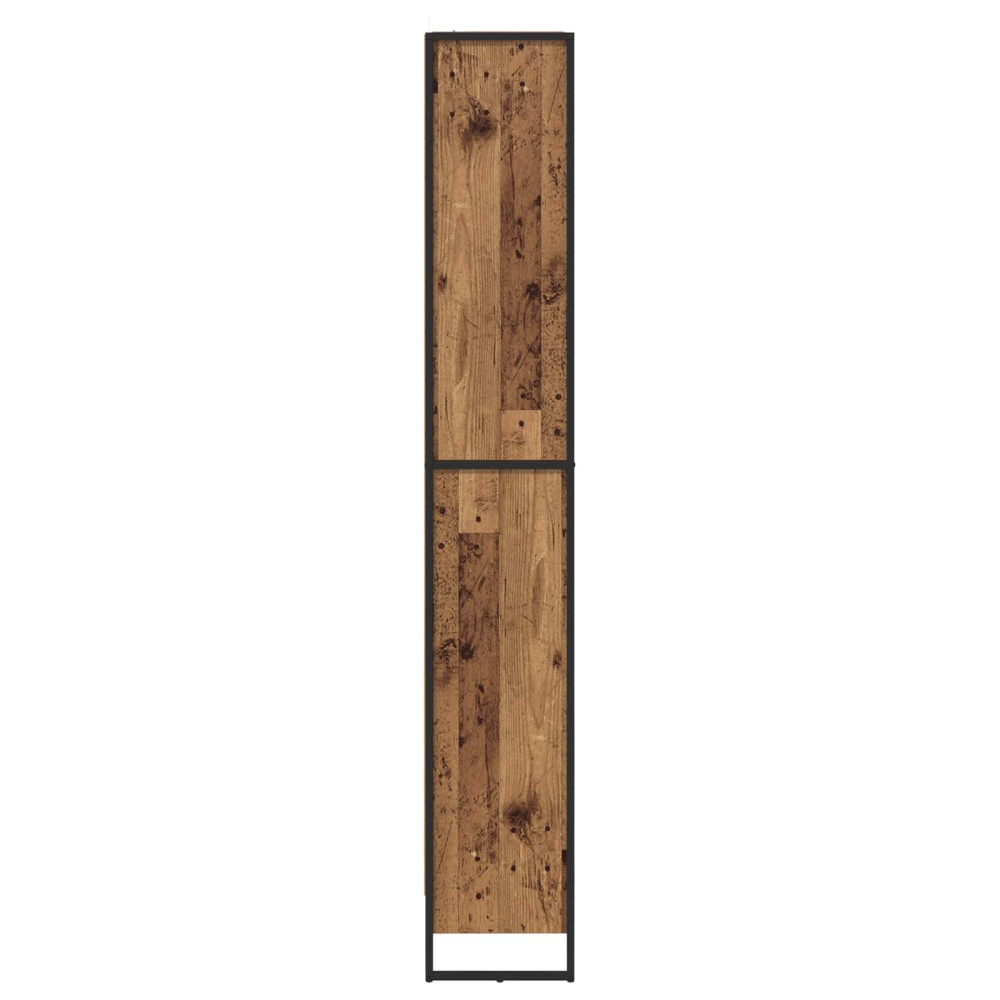 Produktbild för Bokskåp 2 pcs Gammalt trä 80 x 30 x 189,5 cm Konstruerat trä