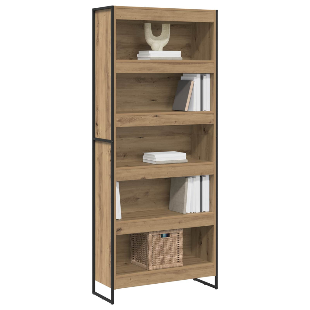 Produktbild för Bokskåp 2 pcs Artisan Ek 80 x 30 x 189,5 cm Konstruerat trä