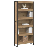 Produktbild för Bokskåp 2 pcs Artisan Ek 80 x 30 x 189,5 cm Konstruerat trä