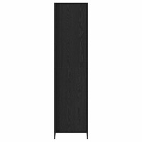 Produktbild för Garderob med lagring Svart Ek 50 x 50 x 200 cm Konstruerat trä