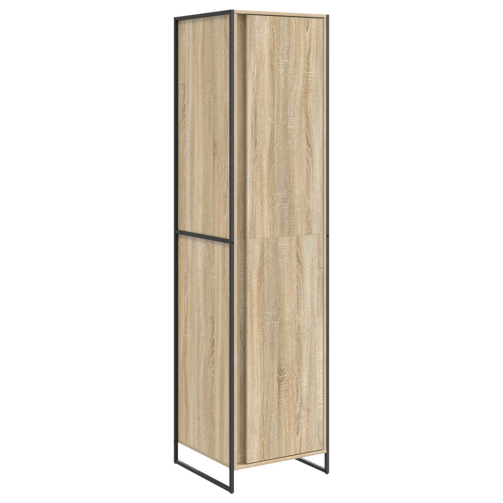 Produktbild för Garderob med lagring Sonoma 50 x 50 x 200 cm Konstruerat trä