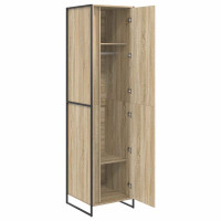 Produktbild för Garderob med lagring Sonoma 50 x 50 x 200 cm Konstruerat trä