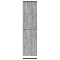Produktbild för Garderob med dörr Grå Sonoma 50 x 50 x 200 cm Konstruerat trä