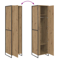Produktbild för Garderob med dörr Artisan Ek 50 x 50 x 200 cm Konstruerat trä