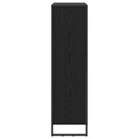 Produktbild för Bokskåp 2 pcs Svart Ek 99,5 x 30 x 108 cm Konstruerat trä