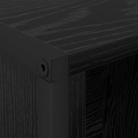 Produktbild för Bokskåp 2 pcs Svart Ek 99,5 x 30 x 108 cm Konstruerat trä