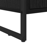 Produktbild för Bokskåp 2 pcs Svart Ek 99,5 x 30 x 108 cm Konstruerat trä
