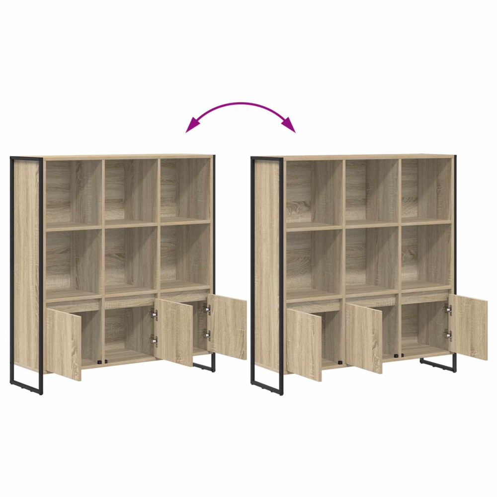 Produktbild för Bokskåp 2 pcs Sonoma 99,5 x 30 x 108 cm Konstruerat trä