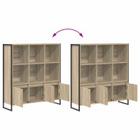 Produktbild för Bokskåp 2 pcs Sonoma 99,5 x 30 x 108 cm Konstruerat trä