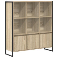 Produktbild för Bokskåp 2 pcs Sonoma 99,5 x 30 x 108 cm Konstruerat trä