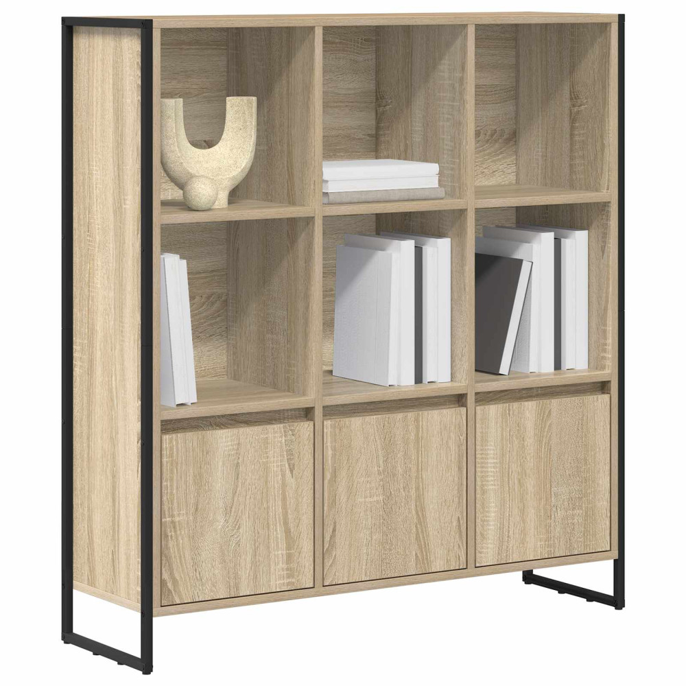 Produktbild för Bokskåp 2 pcs Sonoma 99,5 x 30 x 108 cm Konstruerat trä
