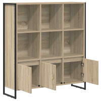 Produktbild för Bokskåp 2 pcs Sonoma 99,5 x 30 x 108 cm Konstruerat trä