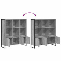 Produktbild för Bokskåp 2 pcs Grå Sonoma 99,5 x 30 x 108 cm Konstruerat trä
