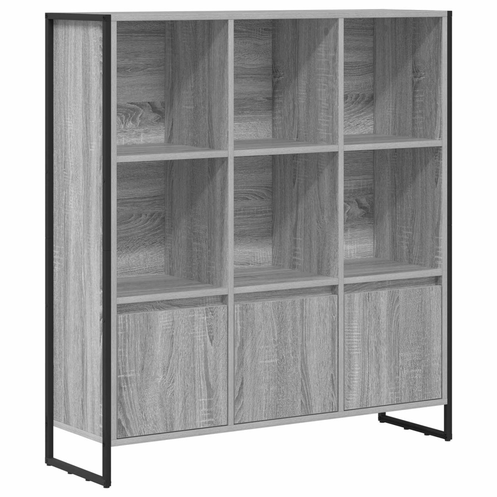 Produktbild för Bokskåp 2 pcs Grå Sonoma 99,5 x 30 x 108 cm Konstruerat trä
