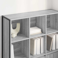 Produktbild för Bokskåp 2 pcs Grå Sonoma 99,5 x 30 x 108 cm Konstruerat trä