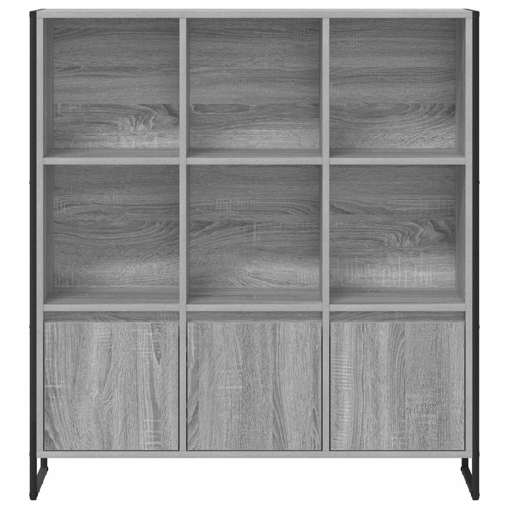 Produktbild för Bokskåp 2 pcs Grå Sonoma 99,5 x 30 x 108 cm Konstruerat trä