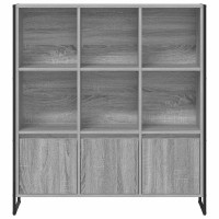 Produktbild för Bokskåp 2 pcs Grå Sonoma 99,5 x 30 x 108 cm Konstruerat trä